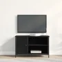 Aparador de TV Negro Roble 80x40x50 cm Madera Ingeniada y Acero | Foro24.es | Tu tienda online para hogar, jardín y más Foro24.es