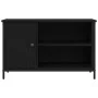 Aparador de TV Negro Roble 80x40x50 cm Madera Ingeniada y Acero | Foro24.es | Tu tienda online para hogar, jardín y más Foro24.es
