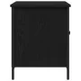 Aparador de TV Negro Roble 80x40x50 cm Madera Ingeniada y Acero | Foro24.es | Tu tienda online para hogar, jardín y más Foro24.es