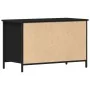 Aparador de TV Negro Roble 80x40x50 cm Madera Ingeniada y Acero | Foro24.es | Tu tienda online para hogar, jardín y más Foro24.es