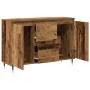 Mueble de almacenamiento con puertas y cajones de madera vieja 101,5x35x70 cm | Foro24.es | Tu tienda online para hogar, jardín y más Foro24.es