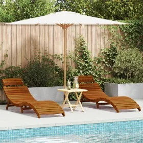Tumbonas de 2 piezas de madera de acacia maciza de , Tumbonas - Ref: Foro24-4107093, Precio: 214,27 €, Descuento: -5%%