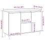 Sideboard con Puertas y Cajones Negro Roble 101,5x35x70 cm | Foro24.es | Tu tienda online para hogar, jardín y más Foro24.es