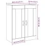 Armario de pared vidaxl con puertas de vidrio madera vieja 69,5x34x90 cm | Foro24.es | Tu tienda online para hogar, jardín y más Foro24.es