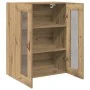 Armario de Pared con Puertas de Cristal Roble Artesano 69,5x34x90 cm von , Sideboards - Ref: Foro24-862160, Preis: 100,30 €, ...
