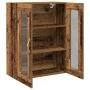Armario de pared con puertas de vidrio Madera antigua 69,5x34x90 cm | Foro24.es | Tu tienda online para hogar, jardín y más Foro24.es