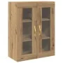 Armario de pared de con puertas de vidrio roble artesanal 69,5x34x90 cm | Foro24.es | Tu tienda online para hogar, jardín y más Foro24.es