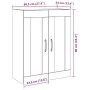 Armario de pared con puertas de vidrio Roble negro 69,5x34x90 cm | Foro24.es | Tu tienda online para hogar, jardín y más Foro24.es
