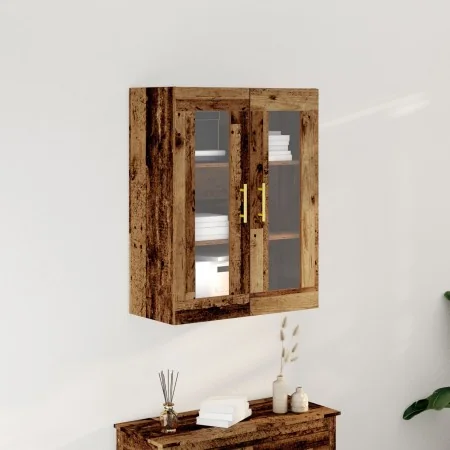 Cabinet Montado en la Pared con Puertas de Vidrio Madera Vieja 69,5x34x90 cm | Foro24.es | Tu tienda online para hogar, jardín y más Foro24.es