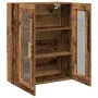 Cabinet Montado en la Pared con Puertas de Vidrio Madera Vieja 69,5x34x90 cm | Foro24.es | Tu tienda online para hogar, jardín y más Foro24.es