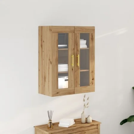 Armario de pared con puertas de vidrio en roble artesano 69,5x34x90 cm von , Sideboards - Ref: Foro24-862166, Preis: 100,07 €...