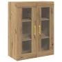 Armario de pared con puertas de vidrio en roble artesano 69,5x34x90 cm von , Sideboards - Ref: Foro24-862166, Preis: 100,07 €...