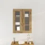 Armario de pared con puertas de vidrio en roble artesano 69,5x34x90 cm von , Sideboards - Ref: Foro24-862166, Preis: 100,07 €...