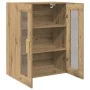 Armario de pared con puertas de vidrio en roble artesano 69,5x34x90 cm von , Sideboards - Ref: Foro24-862166, Preis: 100,07 €...