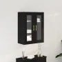 Cabinet montado en la pared de con puertas de vidrio en roble negro 69,5x34x90 cm | Foro24.es | Tu tienda online para hogar, jardín y más Foro24.es