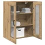 Gabinete Suspendido con Puertas de Vidrio Roble Artesanal 69.5x34x90 cm | Foro24.es | Tu tienda online para hogar, jardín y más Foro24.es