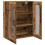 Gabinete Montado en la Pared de con Puertas de Vidrio - Madera Vieja - 69.5x34x90 cm von , Sideboards - Ref: Foro24-862168, P...