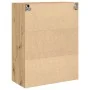 Gabinete Suspendido con Puertas de Vidrio Roble Artesanal 69.5x34x90 cm | Foro24.es | Tu tienda online para hogar, jardín y más Foro24.es