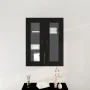 Gabinete Montado en la Pared con Puertas de Vidrio Roble Negro 69.5x34x90 cm | Foro24.es | Tu tienda online para hogar, jardín y más Foro24.es