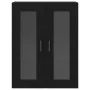Gabinete Montado en la Pared con Puertas de Vidrio Roble Negro 69.5x34x90 cm | Foro24.es | Tu tienda online para hogar, jardín y más Foro24.es