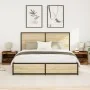 Armarios de Noche con Luces LED 2 pcs Madera Vieja 50x40x45 cm | Foro24.es | Tu tienda online para hogar, jardín y más Foro24.es