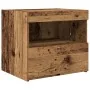 Armarios de Noche con Luces LED 2 pcs Madera Vieja 50x40x45 cm | Foro24.es | Tu tienda online para hogar, jardín y más Foro24.es