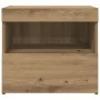 Mesa de Noche con Luces LED en Roble Artesanal 50x40x45 cm | Foro24.es | Tu tienda online para hogar, jardín y más Foro24.es