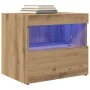 Cajones de Noche con Luces LED 2 pcs Roble Artesanal 50x40x45 cm | Foro24.es | Tu tienda online para hogar, jardín y más Foro24.es