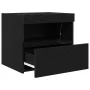 Cajones de Noche con Luces LED 2 pcs Negro Roble 50x40x45 cm | Foro24.es | Tu tienda online para hogar, jardín y más Foro24.es