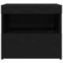 Cajones de Noche con Luces LED 2 pcs Negro Roble 50x40x45 cm | Foro24.es | Tu tienda online para hogar, jardín y más Foro24.es