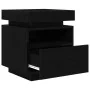 Cabinet de Noche con Luces LED Roble Negro 40x39x48,5 cm | Foro24.es | Tu tienda online para hogar, jardín y más Foro24.es