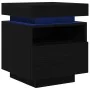 Cabinet de Noche con Luces LED Roble Negro 40x39x48,5 cm | Foro24.es | Tu tienda online para hogar, jardín y más Foro24.es