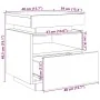 Cabinet de Noche con Luces LED Roble Negro 40x39x48,5 cm | Foro24.es | Tu tienda online para hogar, jardín y más Foro24.es