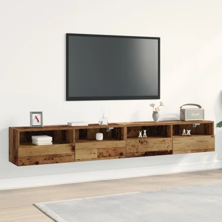 Gabinetes de TV 2 pcs Madera Vieja 100x30x30 cm Madera Elaborada by , TV Furniture - Ref: Foro24-862189, Price: 101,06 €, Dis...