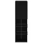 Cabinet de TV LED Negro Roble 30,5x30x102 cm Madera elaborada | Foro24.es | Tu tienda online para hogar, jardín y más Foro24.es
