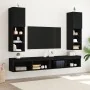 Gabinete de TV LED 2 pcs Negro Roble 30,5x30x102 cm Madera elaborada | Foro24.es | Tu tienda online para hogar, jardín y más Foro24.es