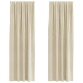 Cortinas opacas con cinta superior 2 pcs de