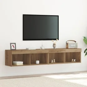 Gabinetes para TV de con luces LED 2 piezas en