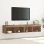 Gabinetes para TV de con luces LED 2 piezas en roble artesanal 80x30x30 cm | Foro24.es | Tu tienda online para hogar, jardín y más Foro24.es