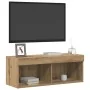 Gabinetes para TV de con luces LED 2 piezas en roble artesanal 80x30x30 cm | Foro24.es | Tu tienda online para hogar, jardín y más Foro24.es