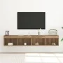 Gabinetes para TV de con luces LED 2 piezas en roble artesanal 80x30x30 cm | Foro24.es | Tu tienda online para hogar, jardín y más Foro24.es