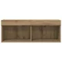 Gabinetes para TV de con luces LED 2 piezas en roble artesanal 80x30x30 cm | Foro24.es | Tu tienda online para hogar, jardín y más Foro24.es