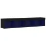 Muebles para TV con luces LED 2 pcs Roble Negro 80x30x30 cm von , TV-Möbel - Ref: Foro24-862205, Preis: 75,69 €, Rabatt: -5%%