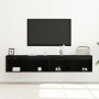 Muebles para TV con luces LED 2 pcs Roble Negro 80x30x30 cm von , TV-Möbel - Ref: Foro24-862205, Preis: 75,69 €, Rabatt: -5%%