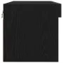 Mueble de TV de pared con luces LED Roble negro 80x30x30 cm | Foro24.es | Tu tienda online para hogar, jardín y más Foro24.es