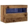 Mueble de TV de pared con luces LED Madera vieja 60x30x40 cm | Foro24.es | Tu tienda online para hogar, jardín y más Foro24.es