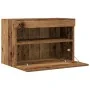 Mueble de TV de pared con luces LED Madera vieja 60x30x40 cm | Foro24.es | Tu tienda online para hogar, jardín y más Foro24.es