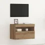 módulo de TV con luces LED Roble Artesano 60x30x40 cm | Foro24.es | Tu tienda online para hogar, jardín y más Foro24.es