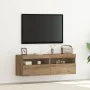Gabinetes de TV con luces LED 2 pcs Roble artesanal 60x30x40 cm | Foro24.es | Tu tienda online para hogar, jardín y más Foro24.es