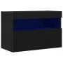 Mueble para TV con luces LED Negro Roble 60x30x40 cm | Foro24.es | Tu tienda online para hogar, jardín y más Foro24.es